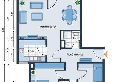 Wohnung Kornwestheim - 3 Zimmer, 75 m&sup2;, 349.000&euro; | Angebot:26688081