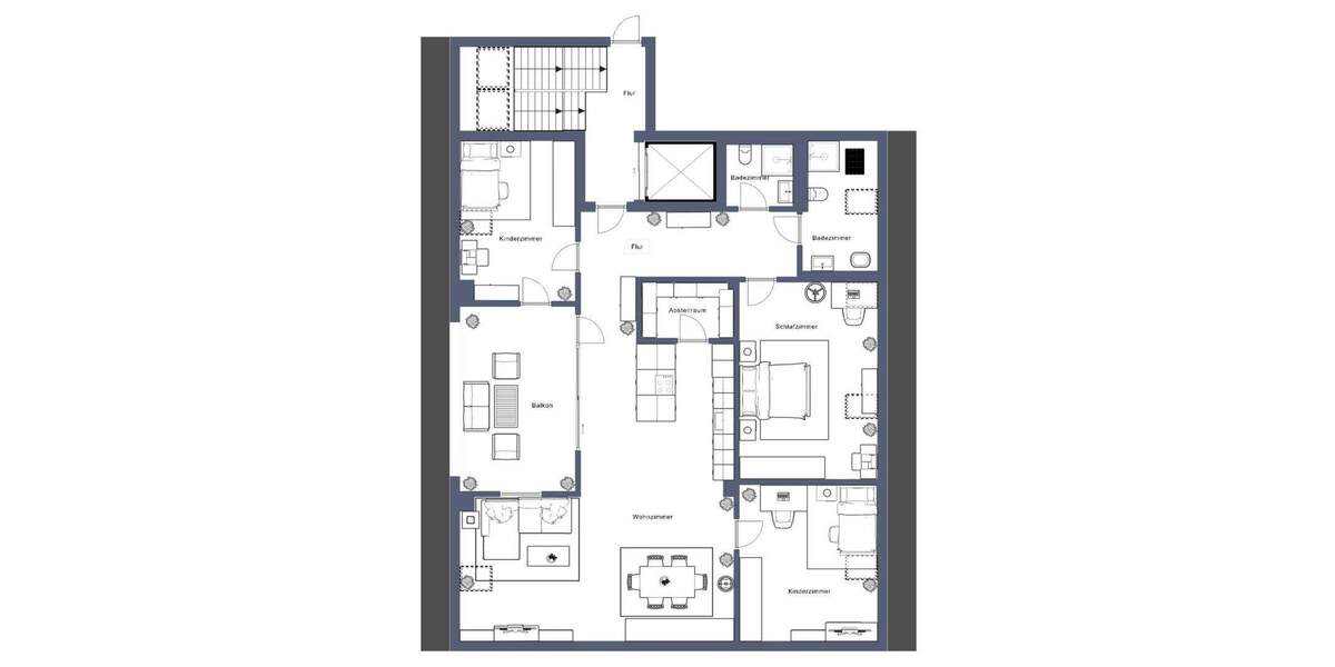Etagenwohnung Stuttgart / Zuffenhausen Zuffenhausen - 4 Zimmer, 117 m&sup2;, 749.000&euro; | Angebot:25704192