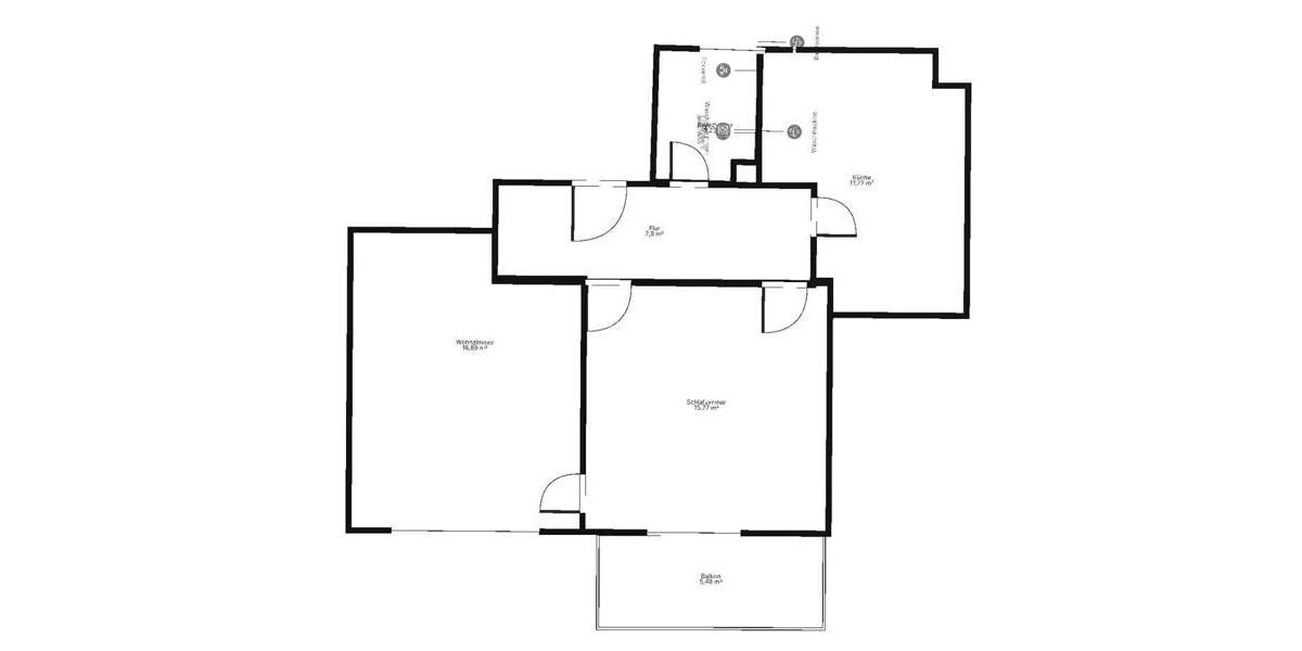 Etagenwohnung Stuttgart Stuttgart-Ost - 2 Zimmer, 61 m&sup2;, 753&euro; | Angebot:25881306