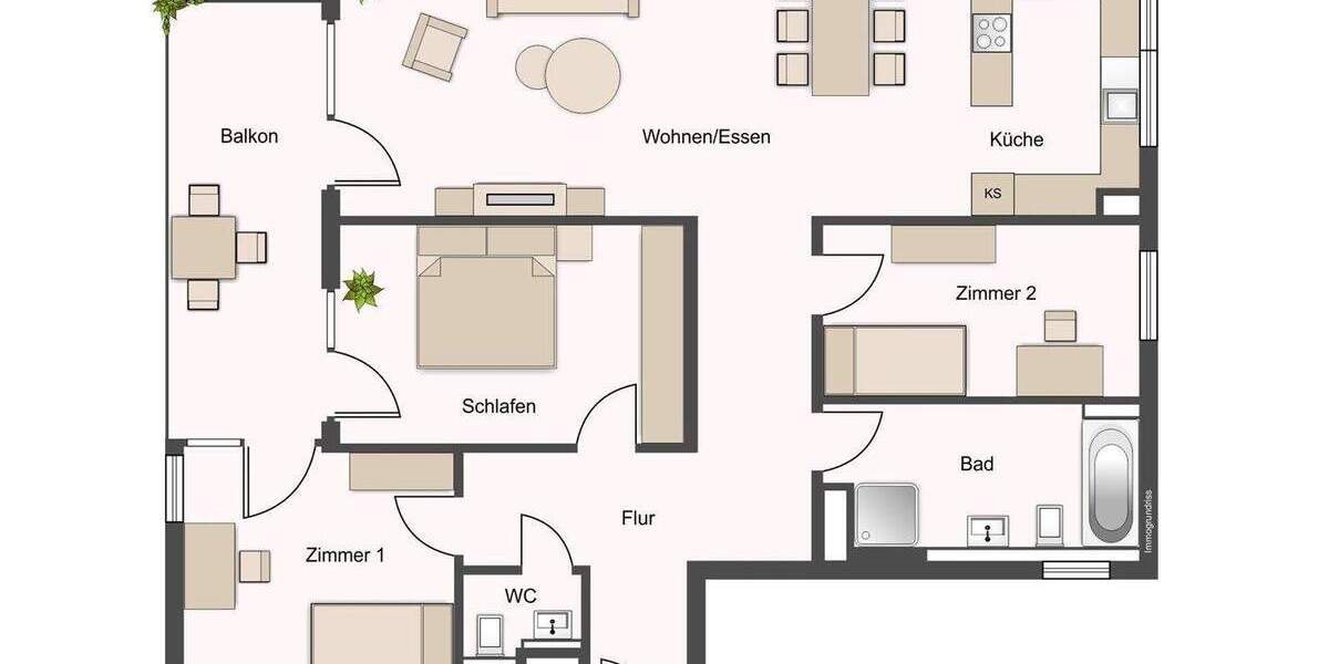 Etagenwohnung Bietigheim-Bissingen Bietigheim - 4 Zimmer, 113 m&sup2;, 599.000&euro; | Angebot:25704224