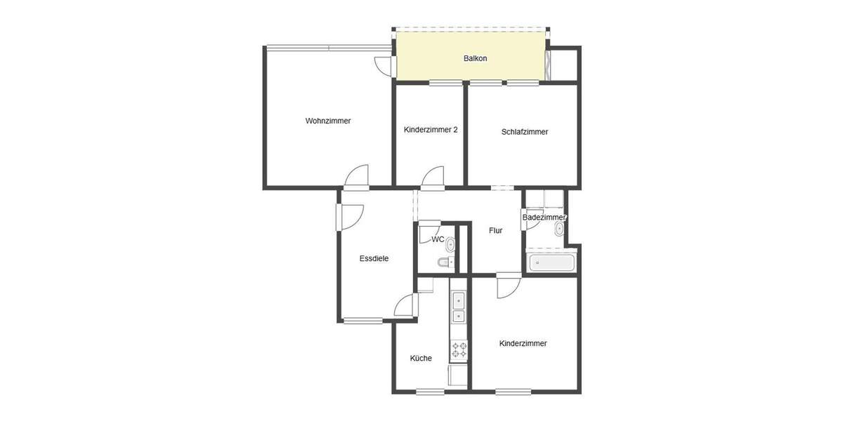 Etagenwohnung Waiblingen Beinstein - 4 Zimmer, 94 m&sup2;, 270.000&euro; | Angebot:25744235
