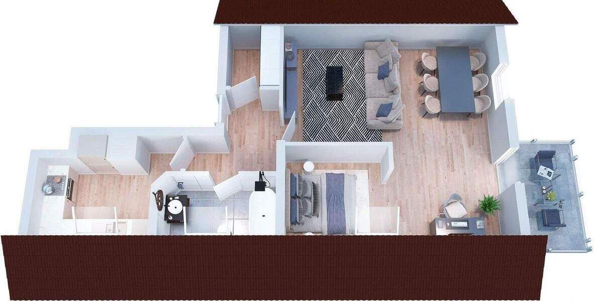 Etagenwohnung Plochingen - 1 Zimmer, 46 m&sup2;, 169.000&euro; | Angebot:25751265