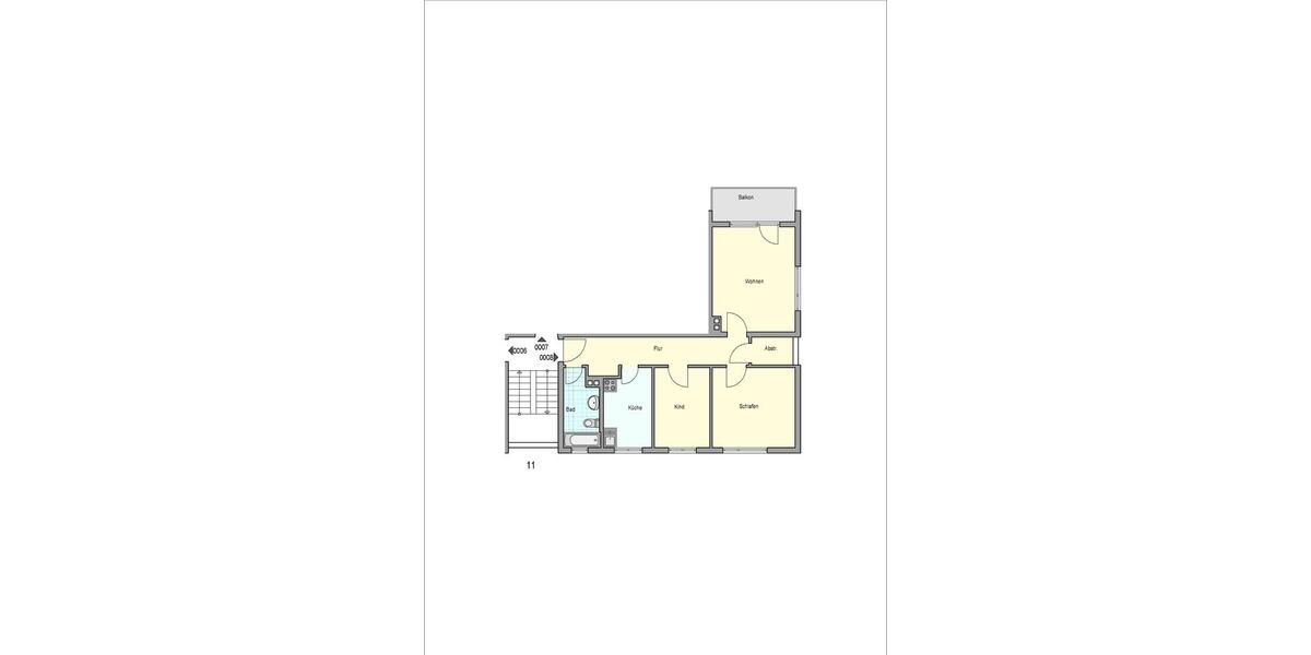 Etagenwohnung Esslingen am Neckar Oberesslingen - 3 Zimmer, 68 m&sup2;, 700&euro; | Angebot:26565326