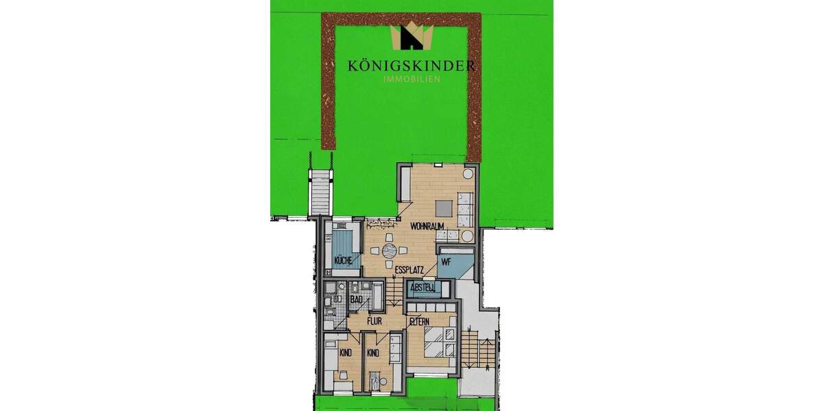 Etagenwohnung Freiberg am Neckar Heutingsheim - 4 Zimmer, 104 m&sup2;, 397.000&euro; | Angebot:25669351