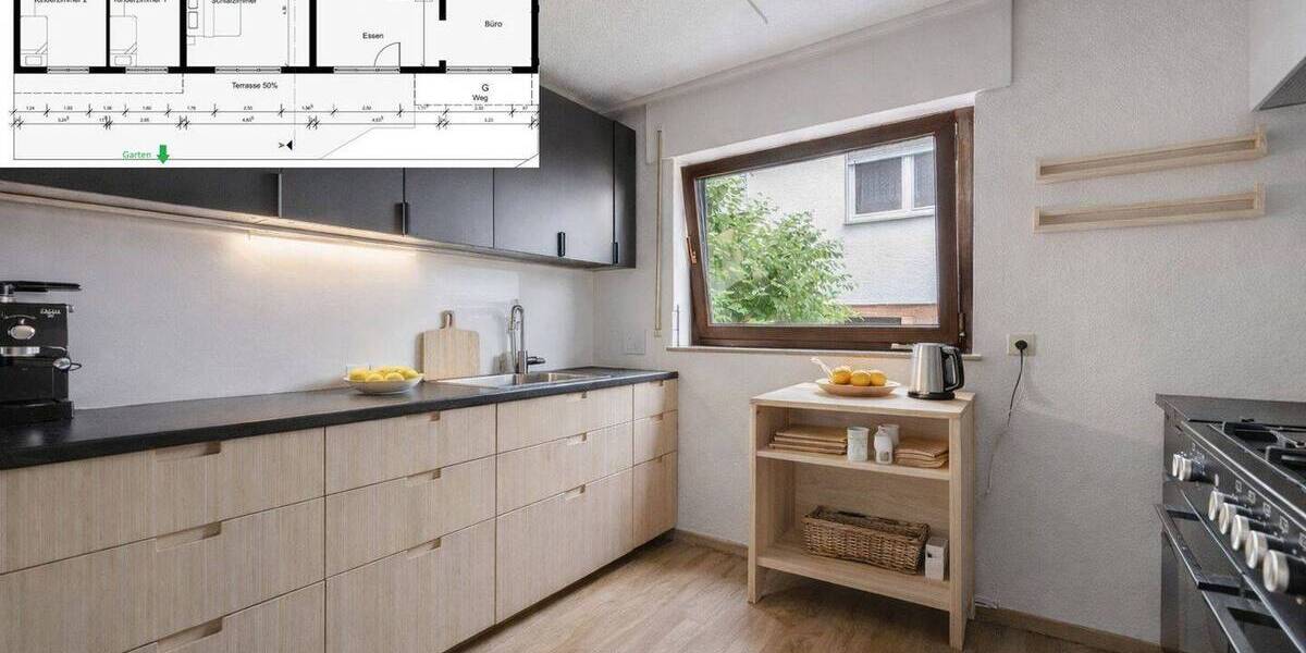 Etagenwohnung Esslingen Zell - 4 Zimmer, 137 m&sup2;, 385.000&euro; | Angebot:25969939
