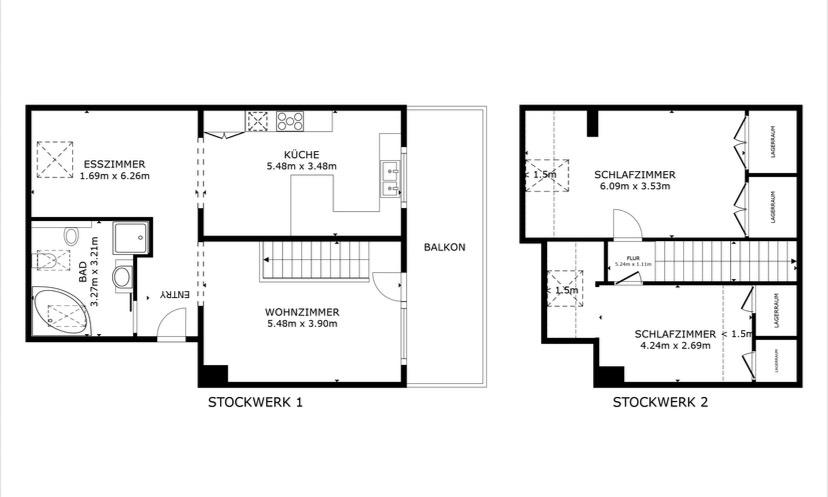 Maisonettenwohnung Schorndorf - 4 Zimmer, 91 m&sup2;, 375.000&euro; | Angebot:23428976