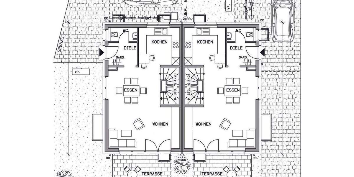 Doppelhaushälfte Filderstadt / Bonlanden Bonlanden - 6 Zimmer, 149 m&sup2;, 786.234&euro; | Angebot:25672465