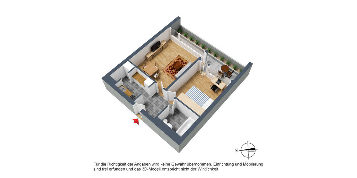 Etagenwohnung Stuttgart Freiberg - 2 Zimmer, 50 m&sup2;, 200.000&euro; | Angebot:25984311