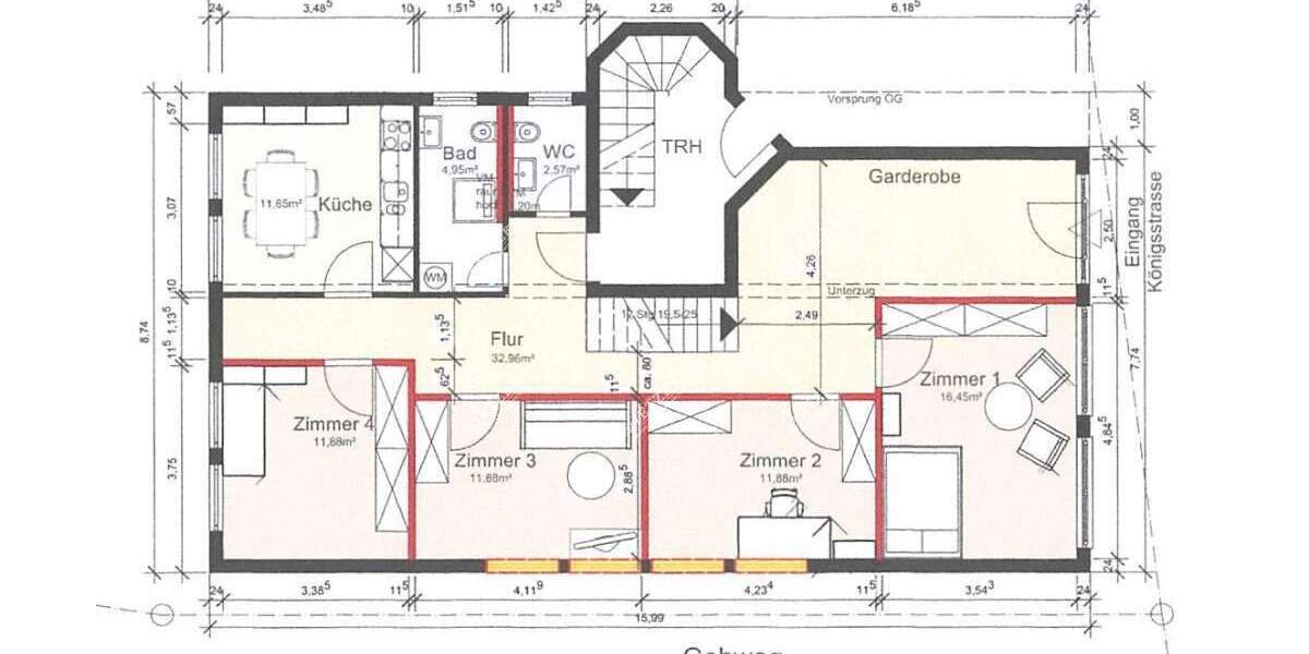Etagenwohnung Asperg - 4 Zimmer, 104 m&sup2;, 377.640&euro; | Angebot:25662198
