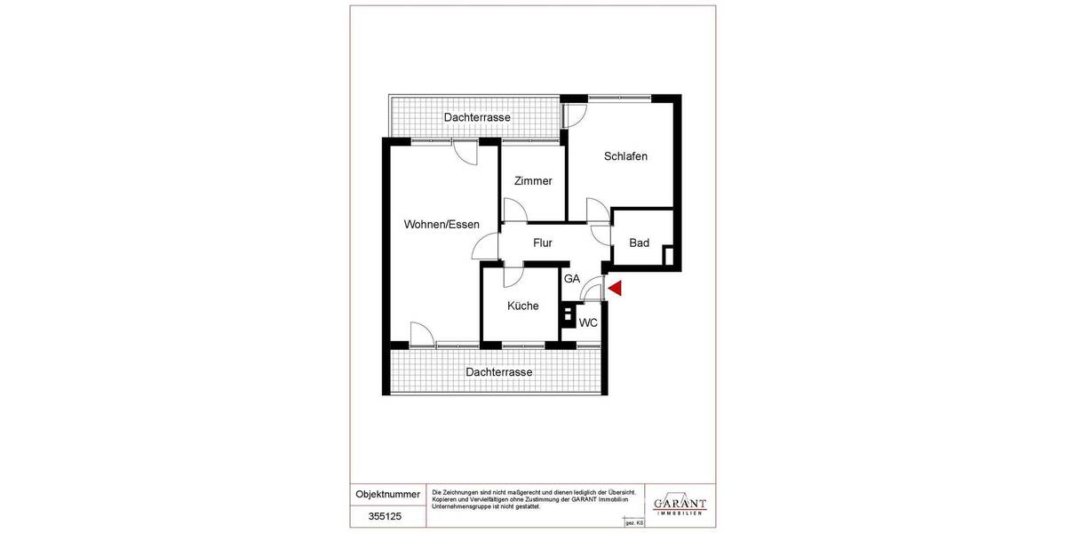 Etagenwohnung Waiblingen Hegnach - 3 Zimmer, 69 m&sup2;, 249.000&euro; | Angebot:26827074