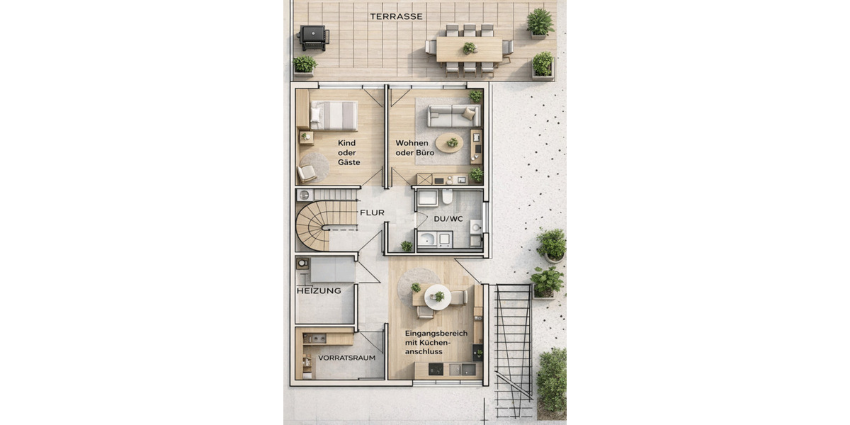 Doppelhaushälfte Remshalden - 5 Zimmer, 119 m&sup2;, 590.000&euro; | Angebot:25763067