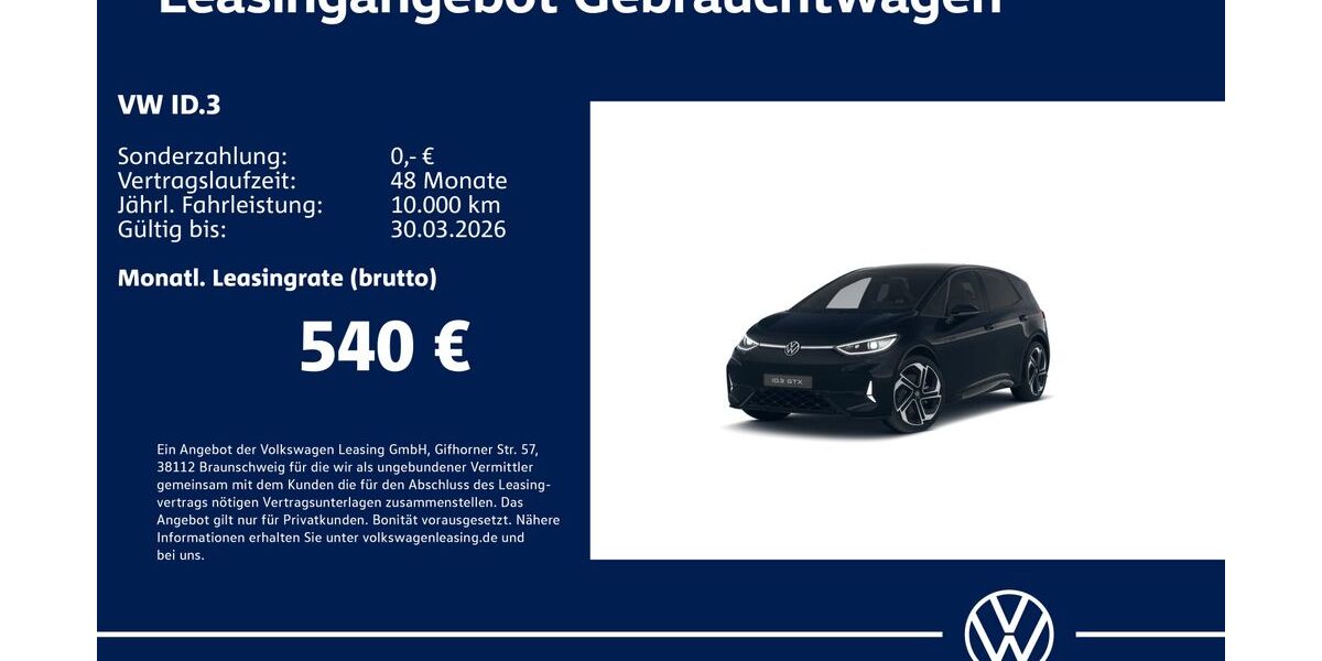 VW ID.3 5.866 km 43.430 &euro; Stuttgart 70563