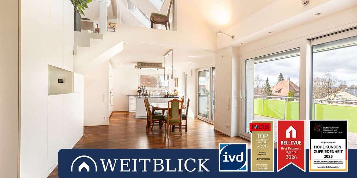 Etagenwohnung Ludwigsburg Pflugfelden - 4 Zimmer, 113 m&sup2;, 639.000&euro; | Angebot:25792119