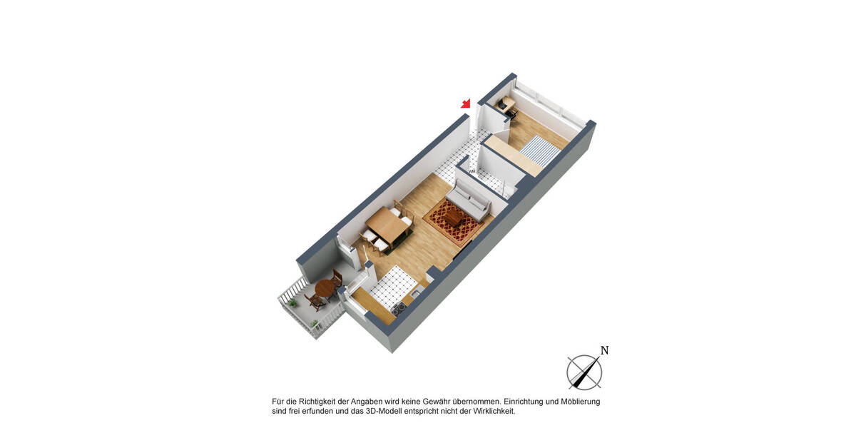 Etagenwohnung Ludwigsburg Ost - 2 Zimmer, 170.000&euro; | Angebot:26053246