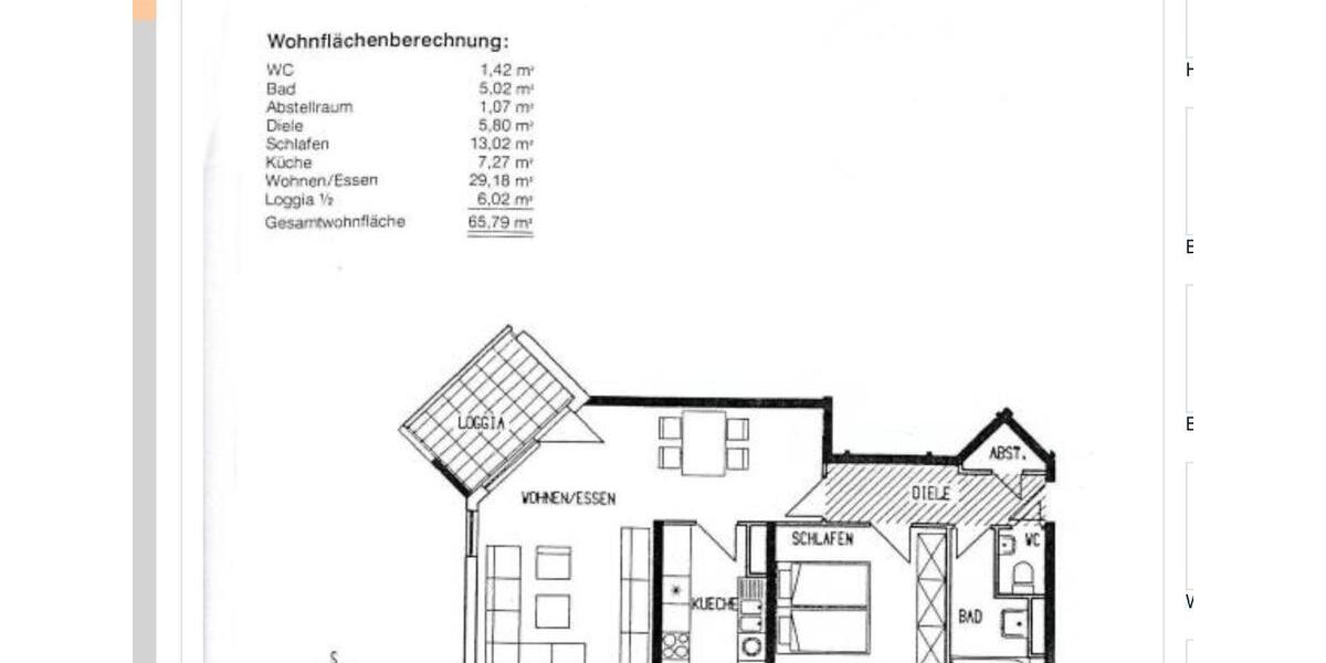 Etagenwohnung Sachsenheim - 2.5 Zimmer, 66 m&sup2;, 820&euro; | Angebot:26611951