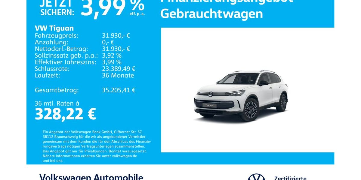 VW Tiguan 18.266 km 31.430 &euro; Stuttgart-Feuerbach 70469
