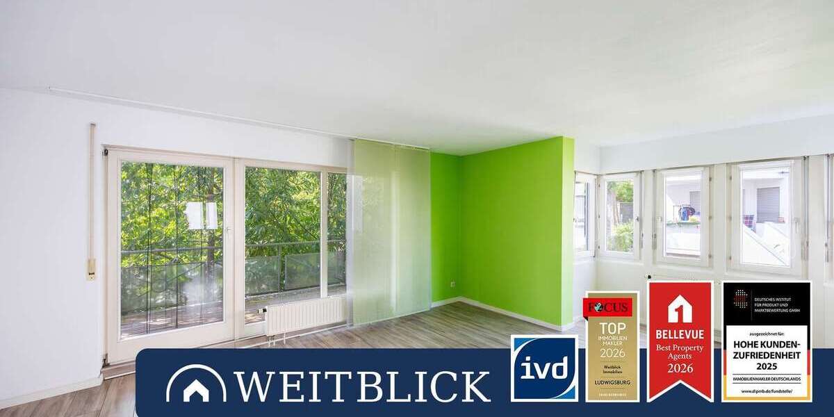 Etagenwohnung Ludwigsburg Pflugfelden - 2 Zimmer, 54 m&sup2;, 219.000&euro; | Angebot:27195479