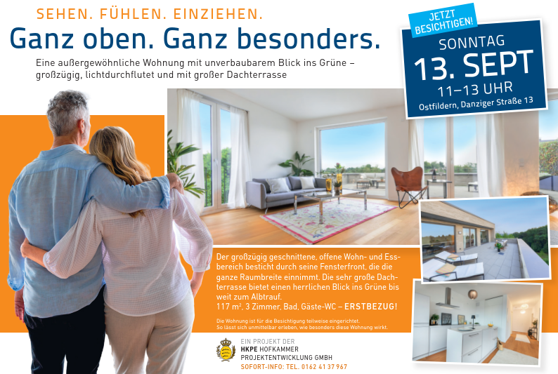 Etagenwohnung Ostfildern - 3 Zimmer, 117 m&sup2;, 935.000&euro; | Angebot:27340861