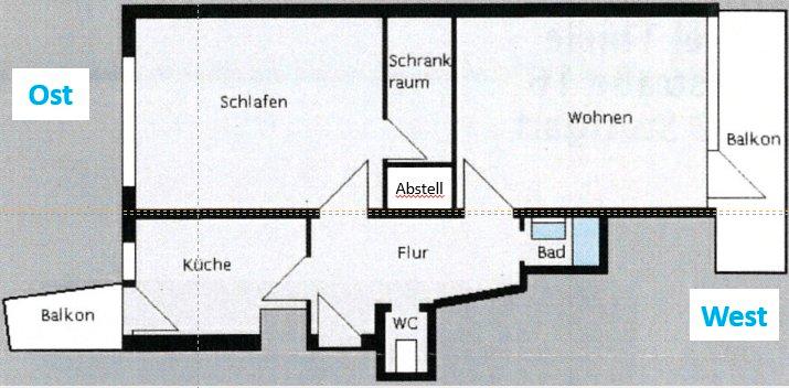 Dachgeschoßwohnung Stuttgart Stuttgart-West - 2 Zimmer, 55 m&sup2;, 290.000&euro; | Angebot:27046351