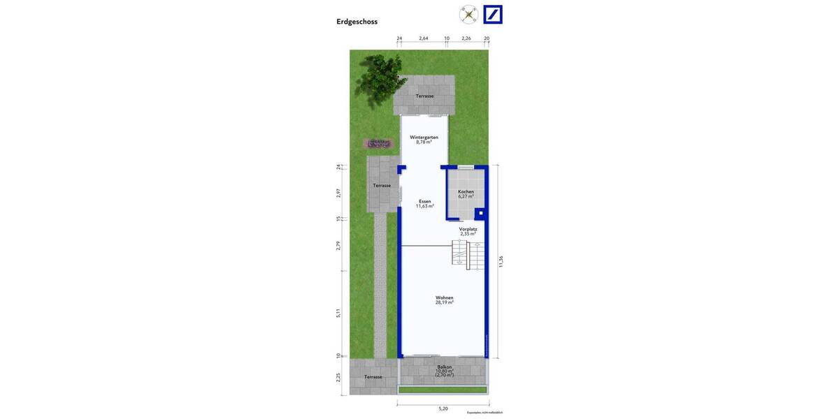 Reihenendhaus Waiblingen Beinstein - 8 Zimmer, 165 m&sup2;, 577.000&euro; | Angebot:26787960
